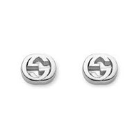 Earrings Gucci Woman Interlocking G in Silver YBD35628900100U - YBD35628900100U